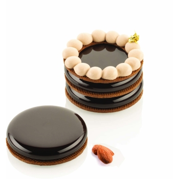MOULE SILIKOMART PROFESSIONNEL 8 RONDS PLATS